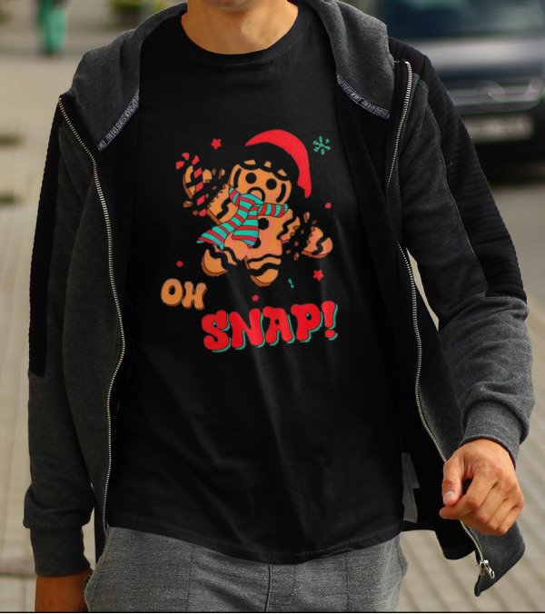 Oh Snap Gingerbread Christmas T-Shirt