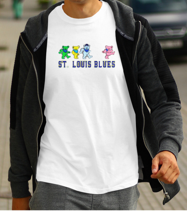 Grateful Dead St. Louis Blues Dancing Bears T-Shirt