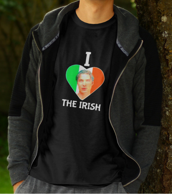 I Love The Irish Cillian Heart Flag T-Shirt