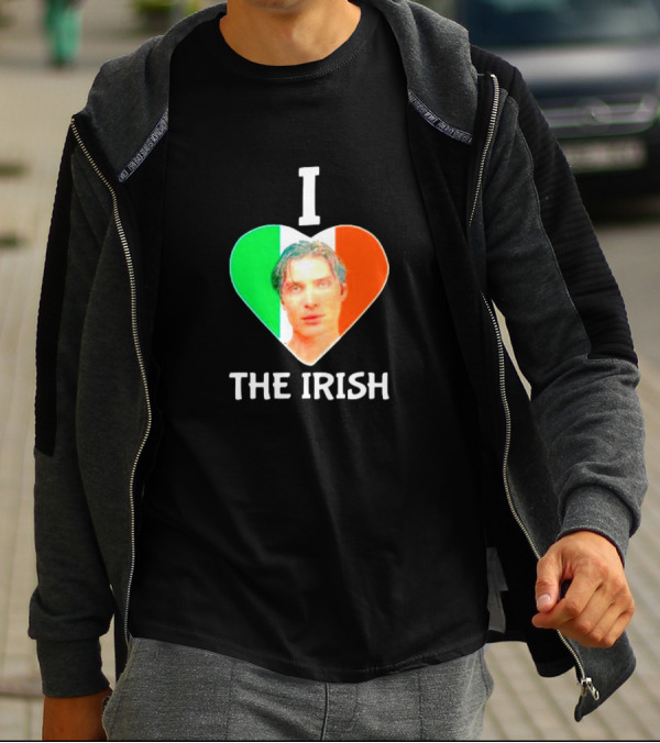 I Love The Irish Cillian Heart Flag T-Shirt