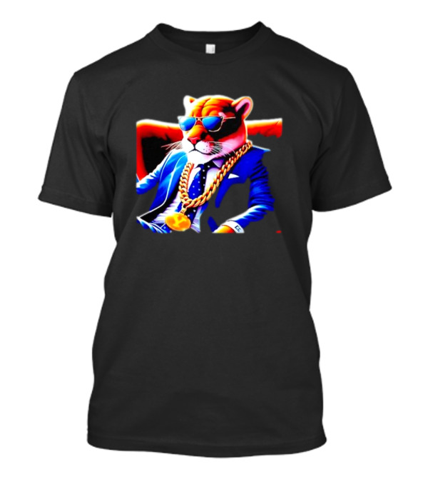 Og Cosmo Cougar BYU Chain Sunglasses Suit T-Shirt