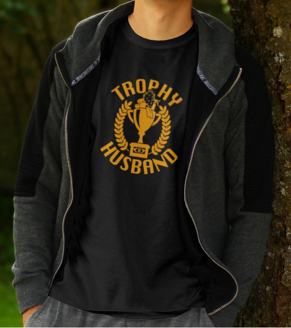 Trophy Husband Golden Cup Laurel T-Shirt