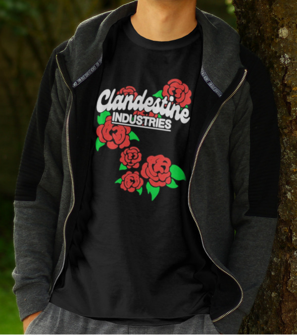 Clandestine Industries Red Roses T-Shirt