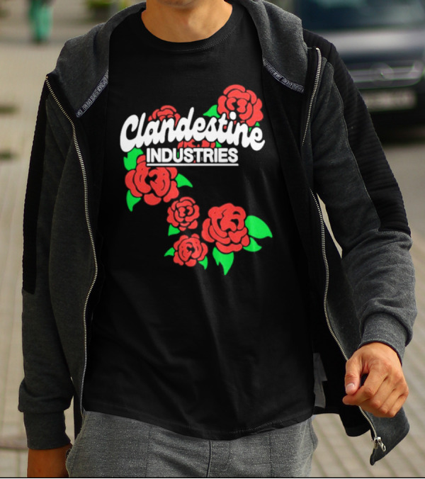 Clandestine Industries Red Roses T-Shirt