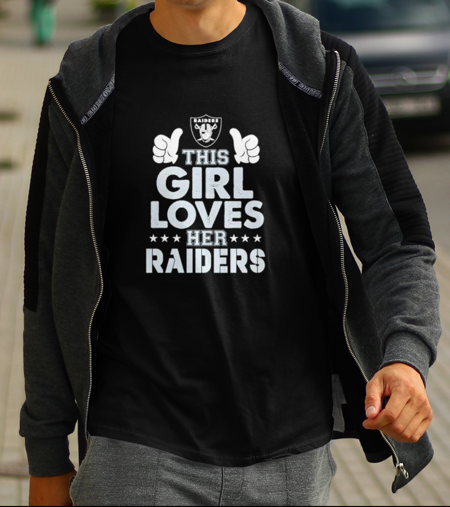 This Girl Loves Her Las Vegas Raiders Raiders T-Shirt