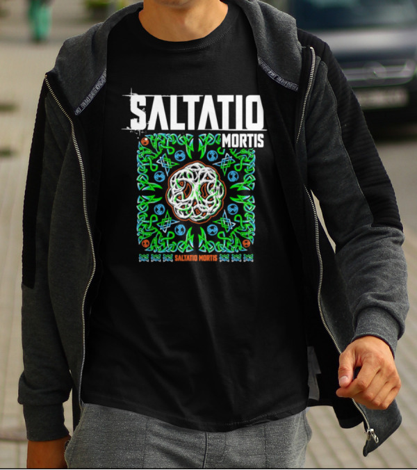 Saltatio Mortis Celtic Knotwork Green Mystical T-Shirt