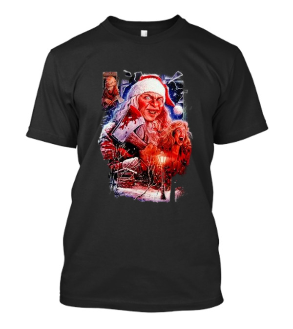 Silent Night Deadly Santa Horror Scene T-Shirt