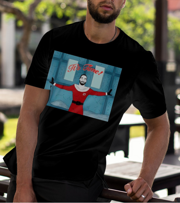 Dontae Johnson Santa It's Time In Red Suit With Number 27 T-Shirt