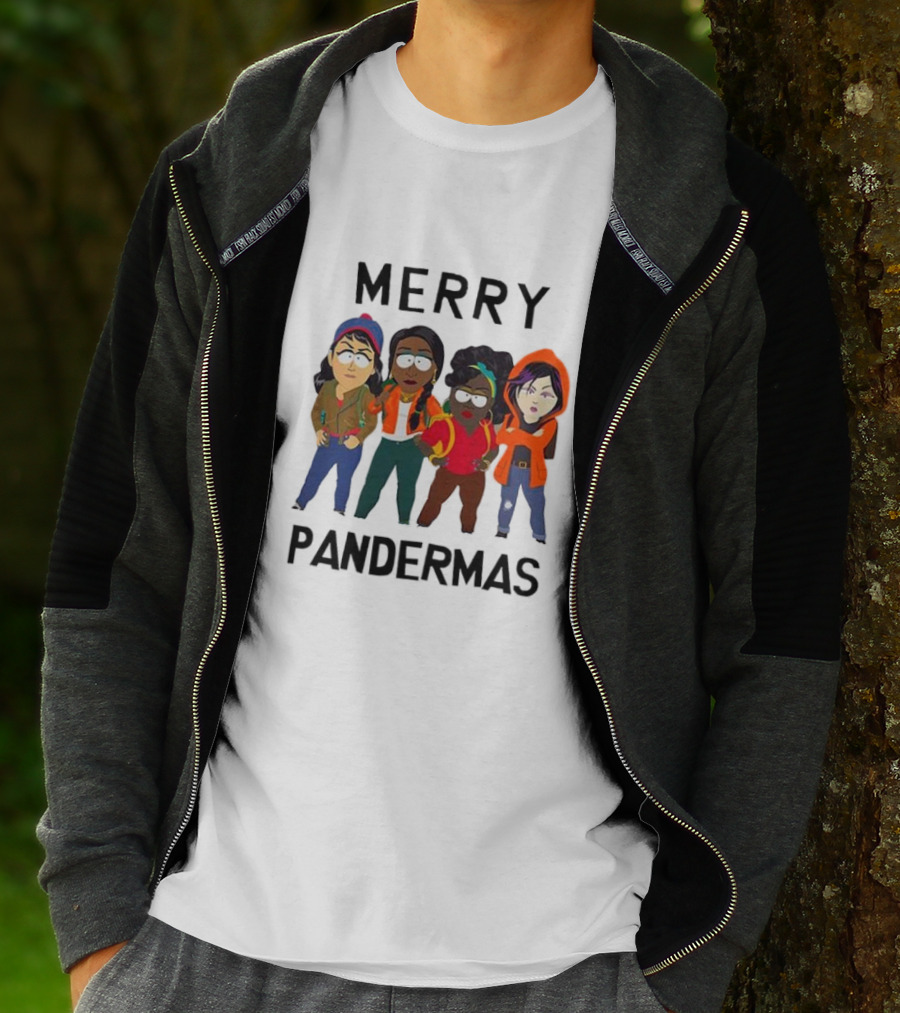 Merry Pandermas South Park Parody Characters Holiday T-Shirt