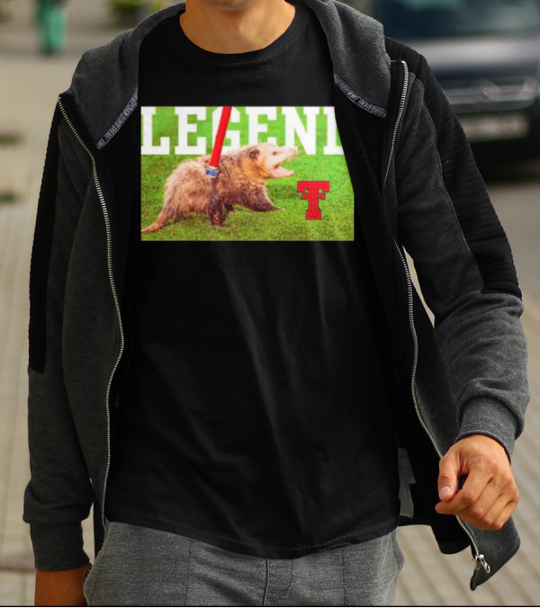 Opossum Legend Texas Tech Football T-Shirt
