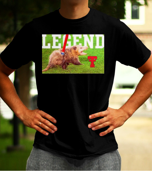 Opossum Legend Texas Tech Football T-Shirt
