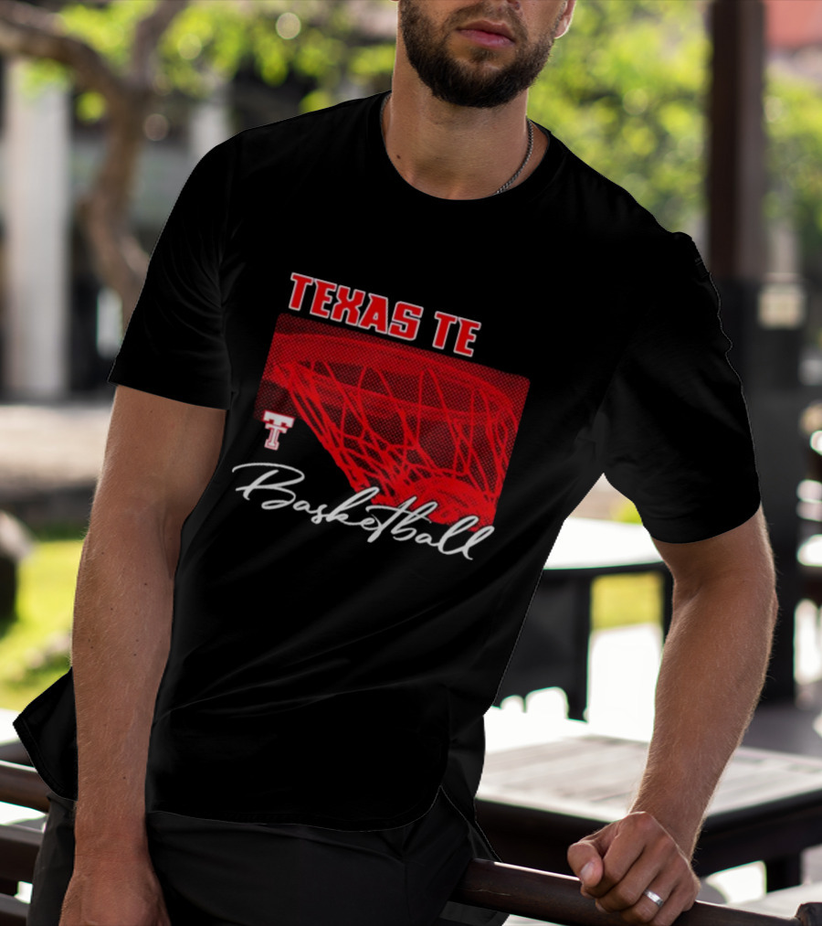 Texas Tech Basketball Red Net TT T-Shirt