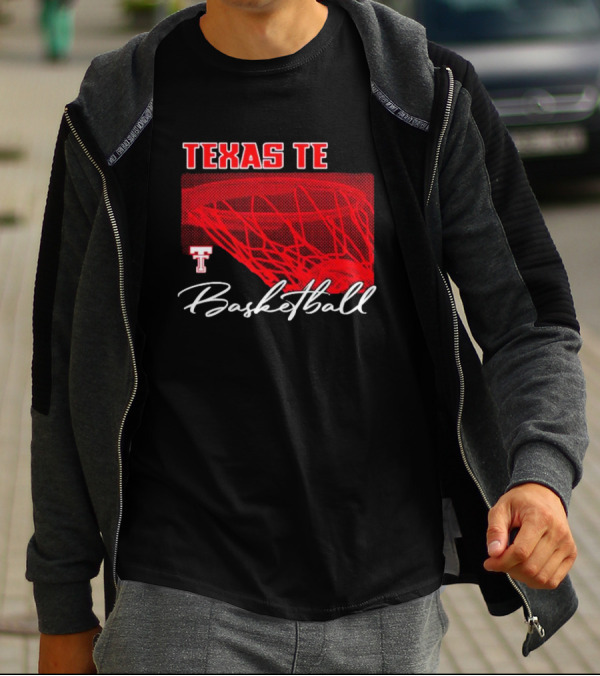 Texas Tech Basketball Red Net TT T-Shirt