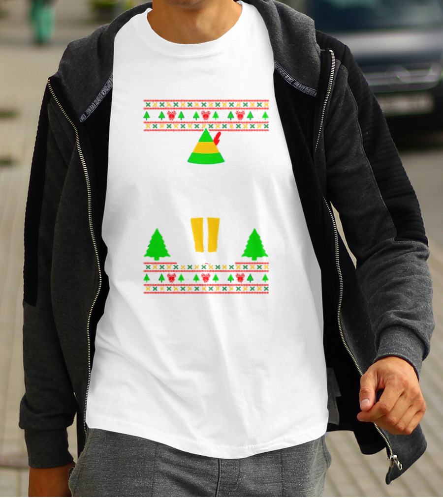 Cotton Headed Ninny Muggins Christmas Elf Hat Snowflakes Boots Trees T-Shirt