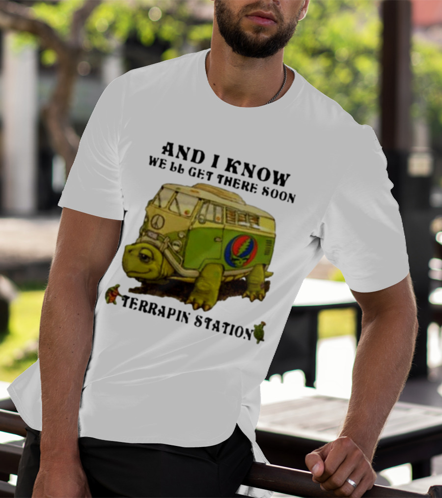 Grateful Dead Terrapin Station Turtle Bus I Know We'll Get There Soon T-Shirt