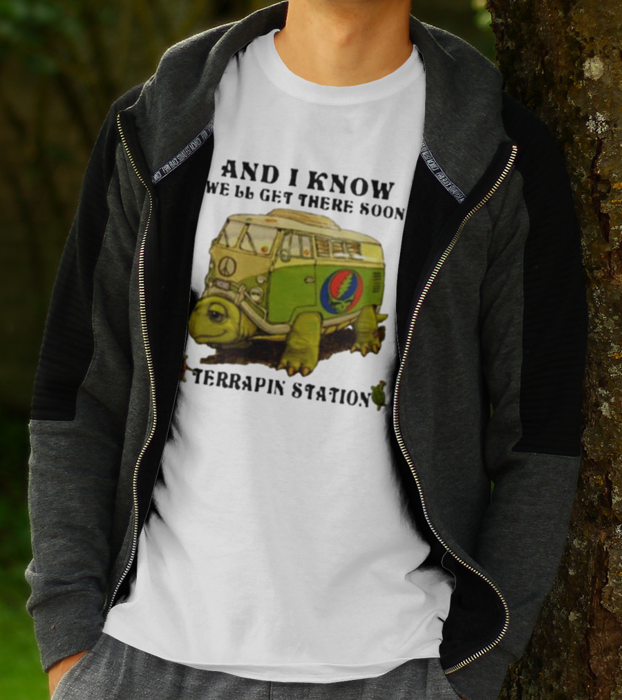Grateful Dead Terrapin Station Turtle Bus I Know We'll Get There Soon T-Shirt