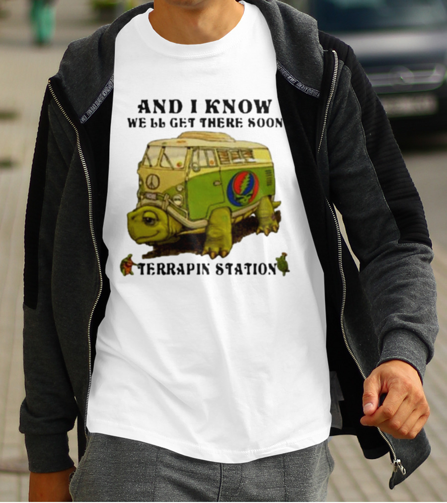 Grateful Dead Terrapin Station Turtle Bus I Know We'll Get There Soon T-Shirt