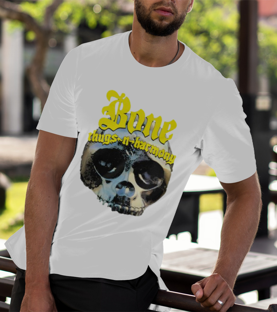 Los Angeles Lakers Bone Thugs-N-Harmony Thuggish Ruggish Skull T-Shirt