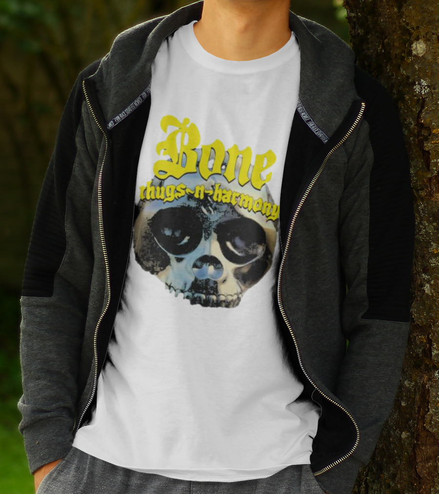 Los Angeles Lakers Bone Thugs-N-Harmony Thuggish Ruggish Skull T-Shirt