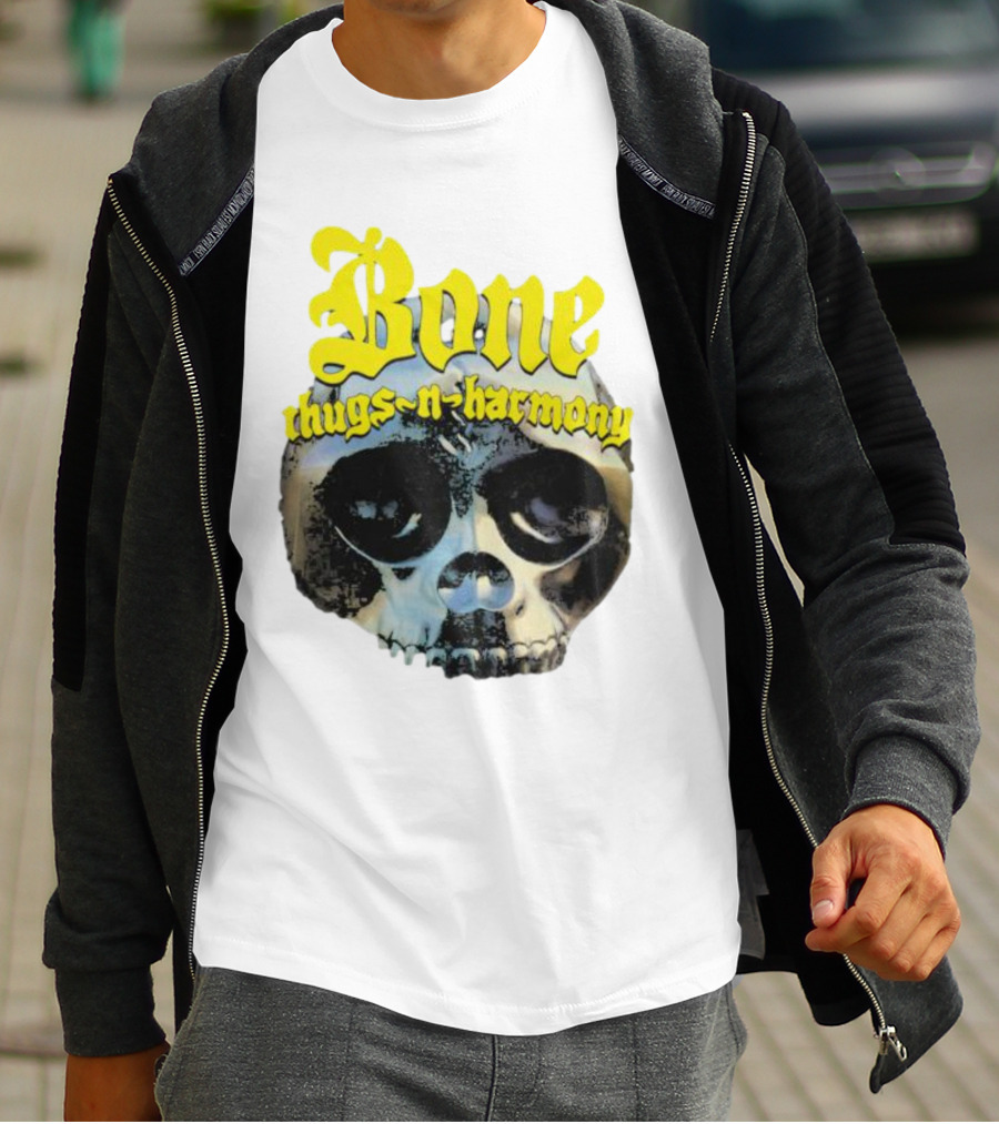 Los Angeles Lakers Bone Thugs-N-Harmony Thuggish Ruggish Skull T-Shirt