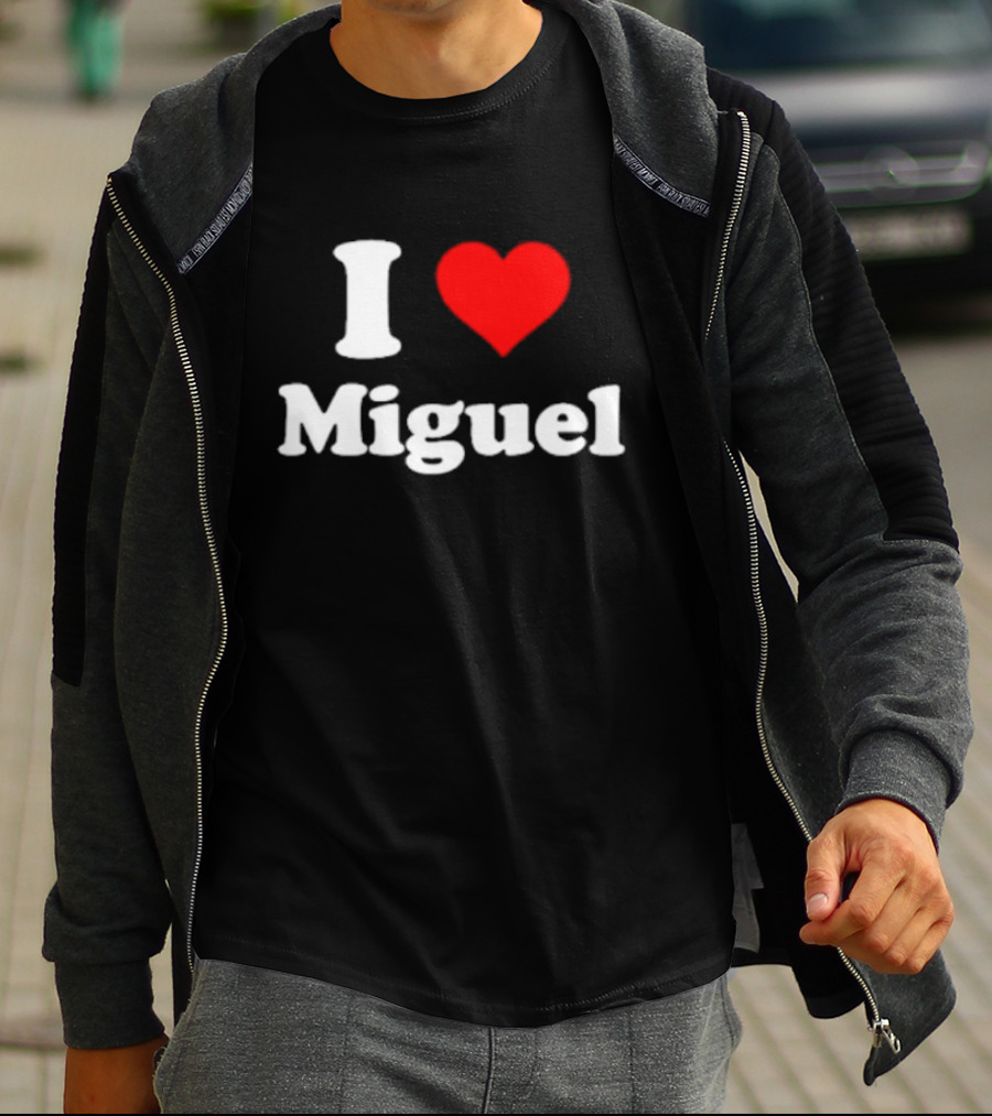 I Love Miguel Red Heart T-Shirt