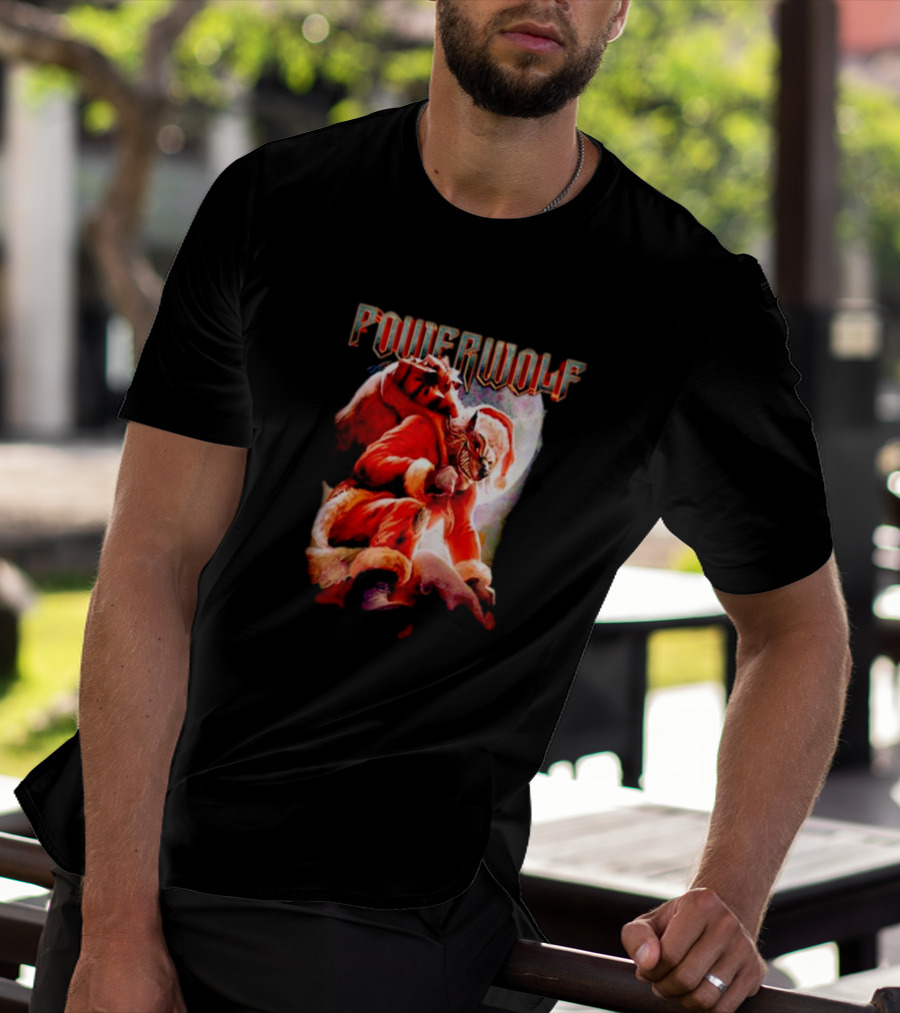 Powerwolf Wild X-Mas Santa Wolf Holiday Special T-Shirt