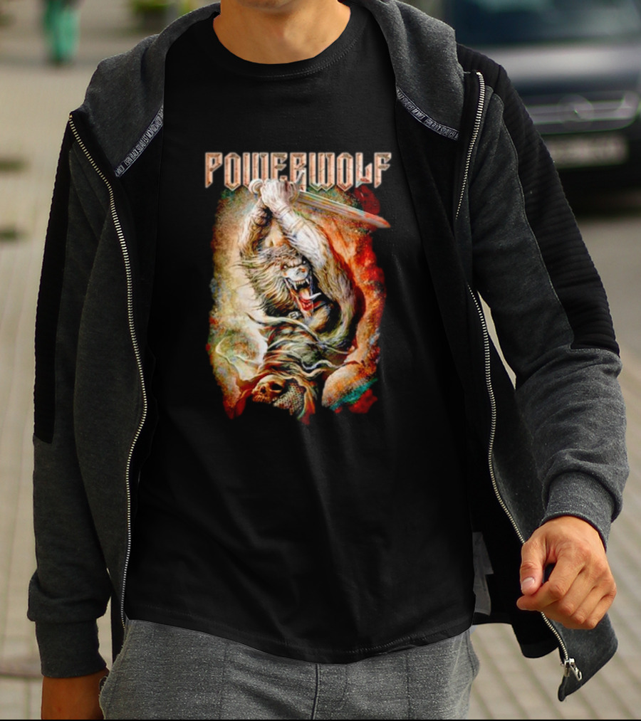 Powerwolf Wolves Of War Fearless Battle Charge T-Shirt
