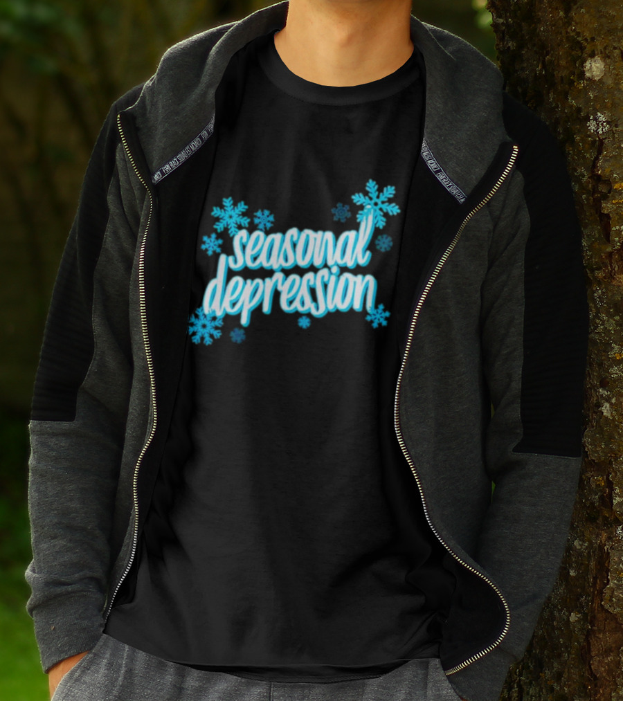 Seasonal Depression Snowflakes Winter Mood T-Shirt
