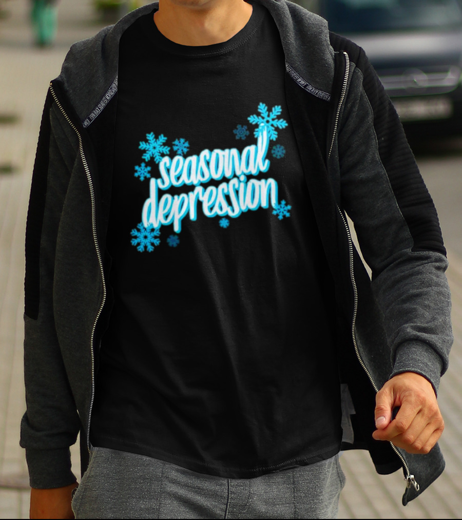 Seasonal Depression Snowflakes Winter Mood T-Shirt