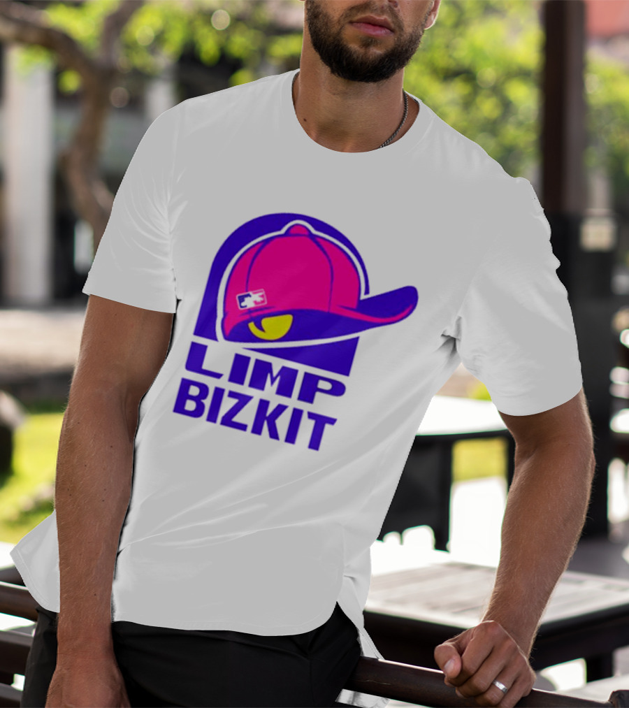 Limp Bizkit Logo With Pink Hat And Taco Bell T-Shirt