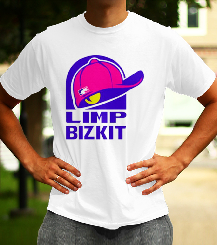 Limp Bizkit Logo With Pink Hat And Taco Bell T-Shirt