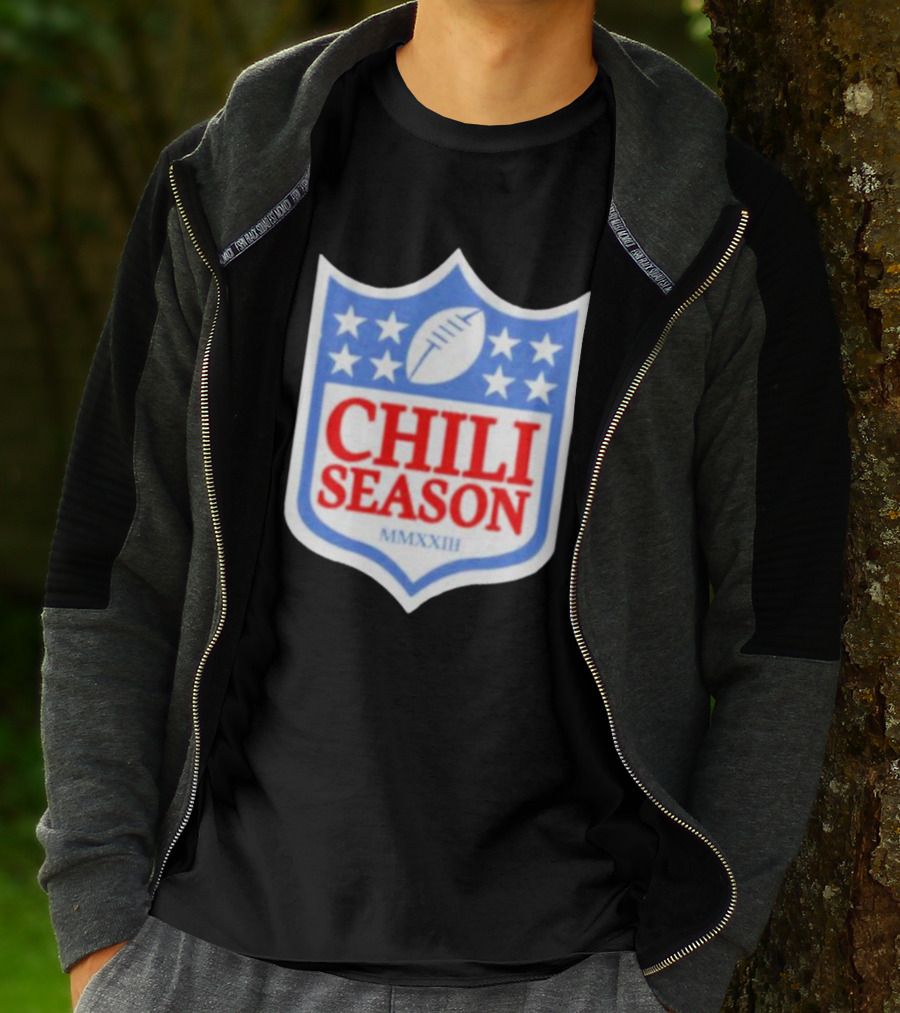 Chili Season MMXXIII Football Shield T-Shirt