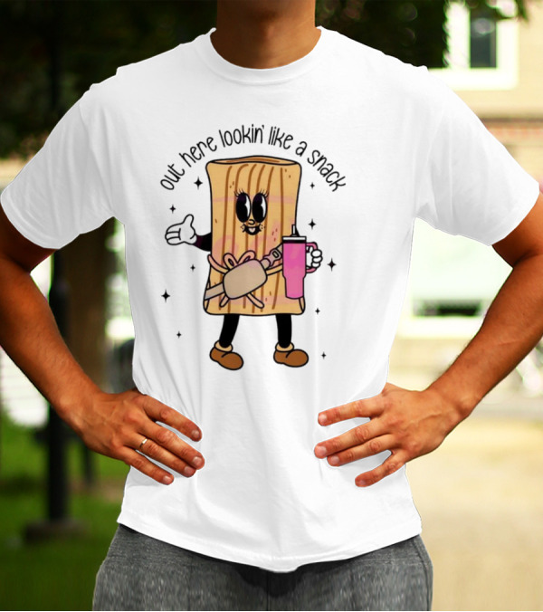 Out Here Lookin' Like A Snack Tamale With Coffee Cup And Cute Smile T-Shirt
