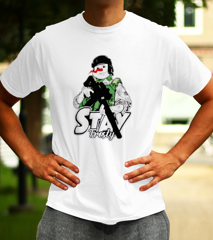 Stay Frosty Snowman Army T-Shirt
