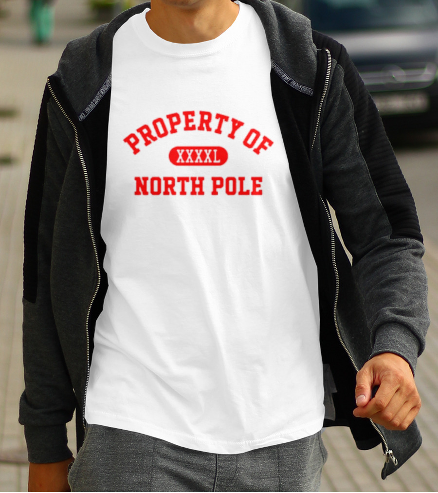 Property Of North Pole XXXXL Santa Clauses Riley T-Shirt