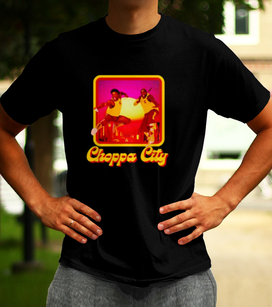 Atiba Choppa City Basketball Jump Action Duo In Yellow Outfits T-Shirt