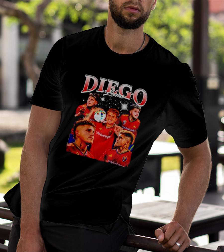 Diego Luna Real Salt Lake Soccer Star Bootleg T-Shirt