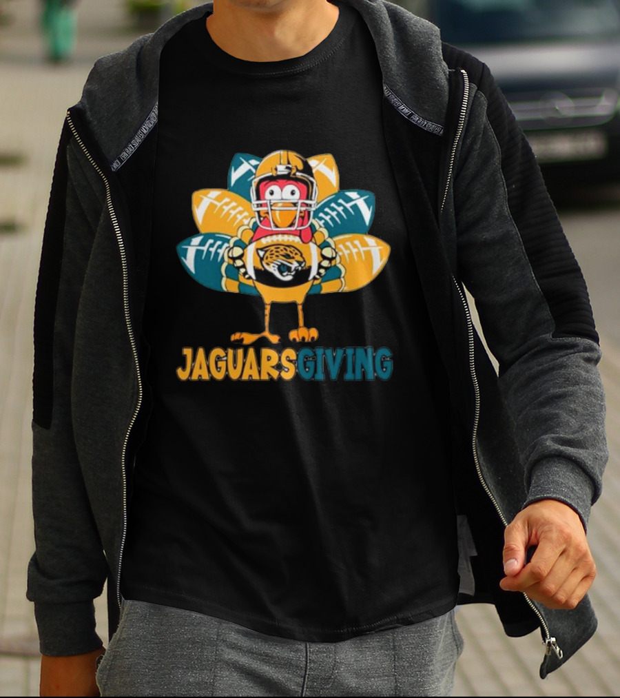 Jaguarsgiving Thanksgiving Jacksonville Jaguars Turkey T-Shirt