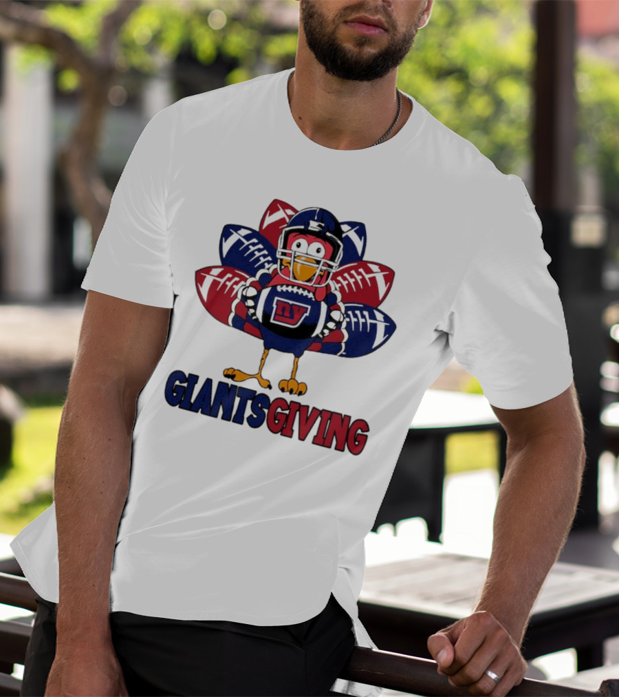 New York Giants Turkey Football Giantsgiving Thanksgiving T-Shirt