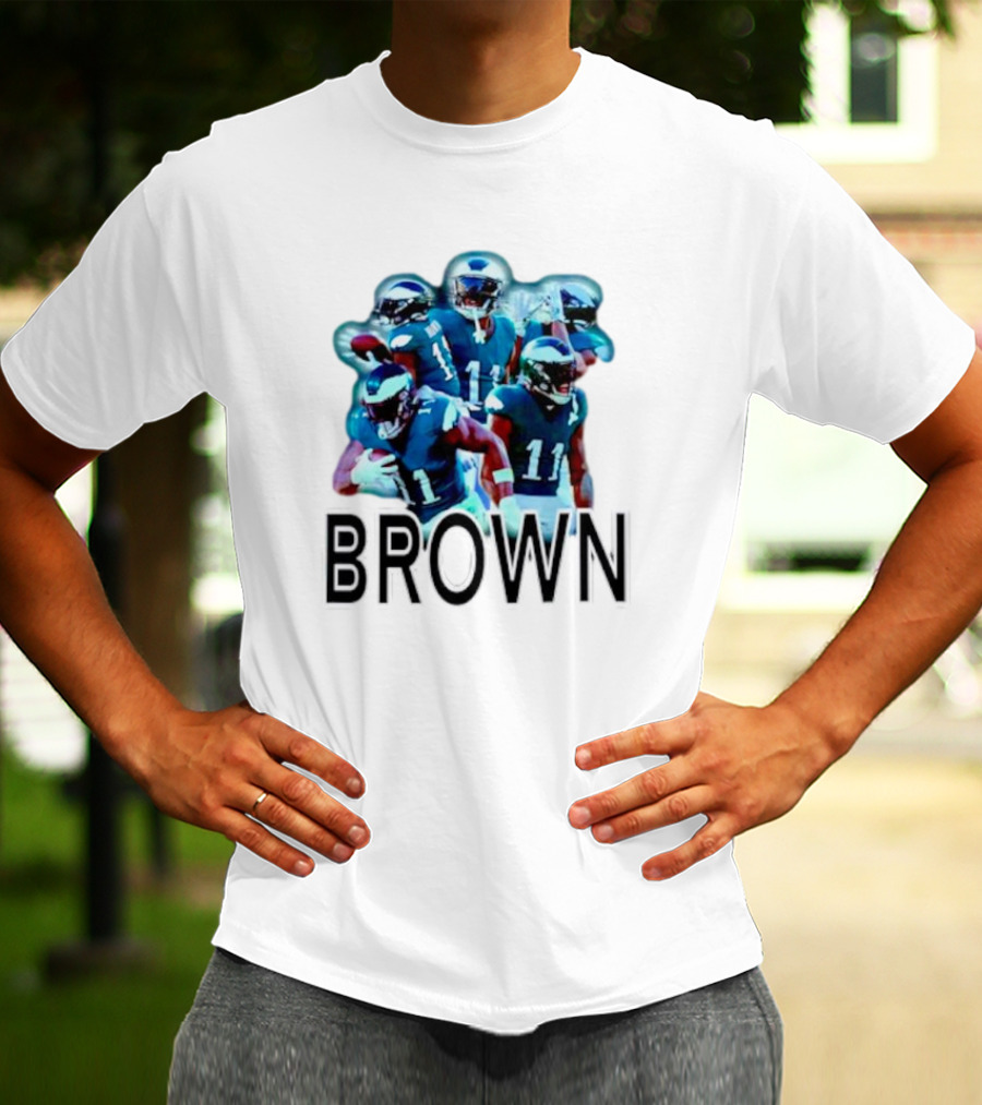 Philadelphia Eagles AJ Brown NFL Football T-Shirt