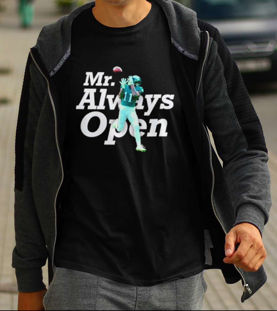 Philadelphia Eagles Mr. Always Open 11 Catching Football T-Shirt