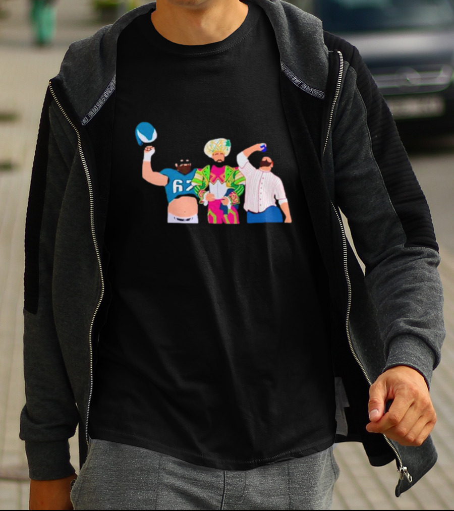 Philly Jason Kelce Iconic Outfits And Cheers T-Shirt