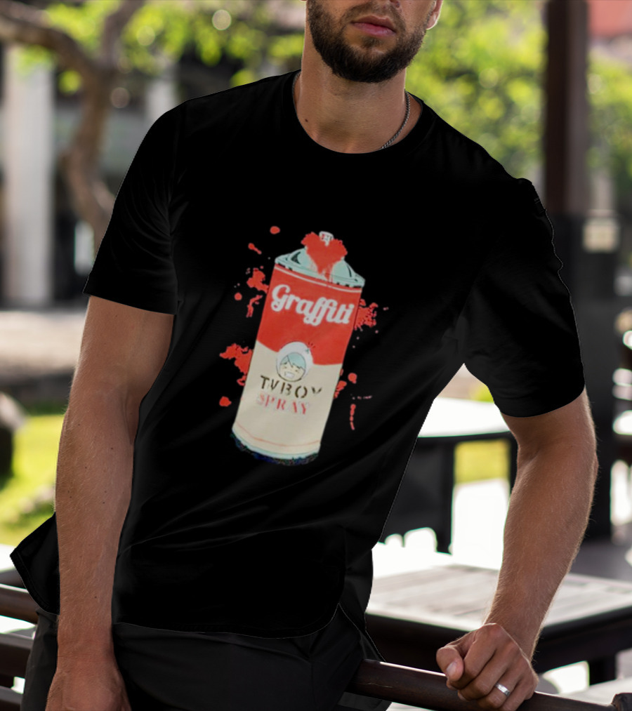 Graffiti TV Boy Spray Can Art Shawn Stockman T-Shirt