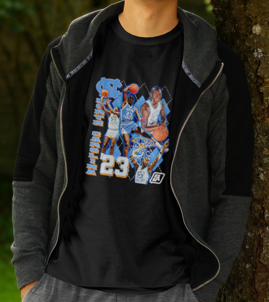 North Carolina 23 Michael Jordan UNC Basketball NCAA T-Shirt