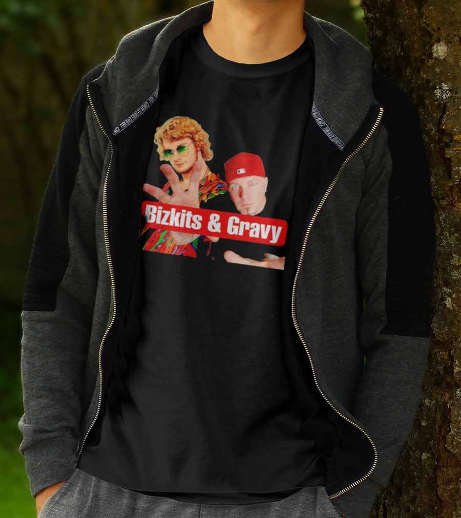 Bizkits And Gravy Funny Meme Parody With Colorful Characters T-Shirt