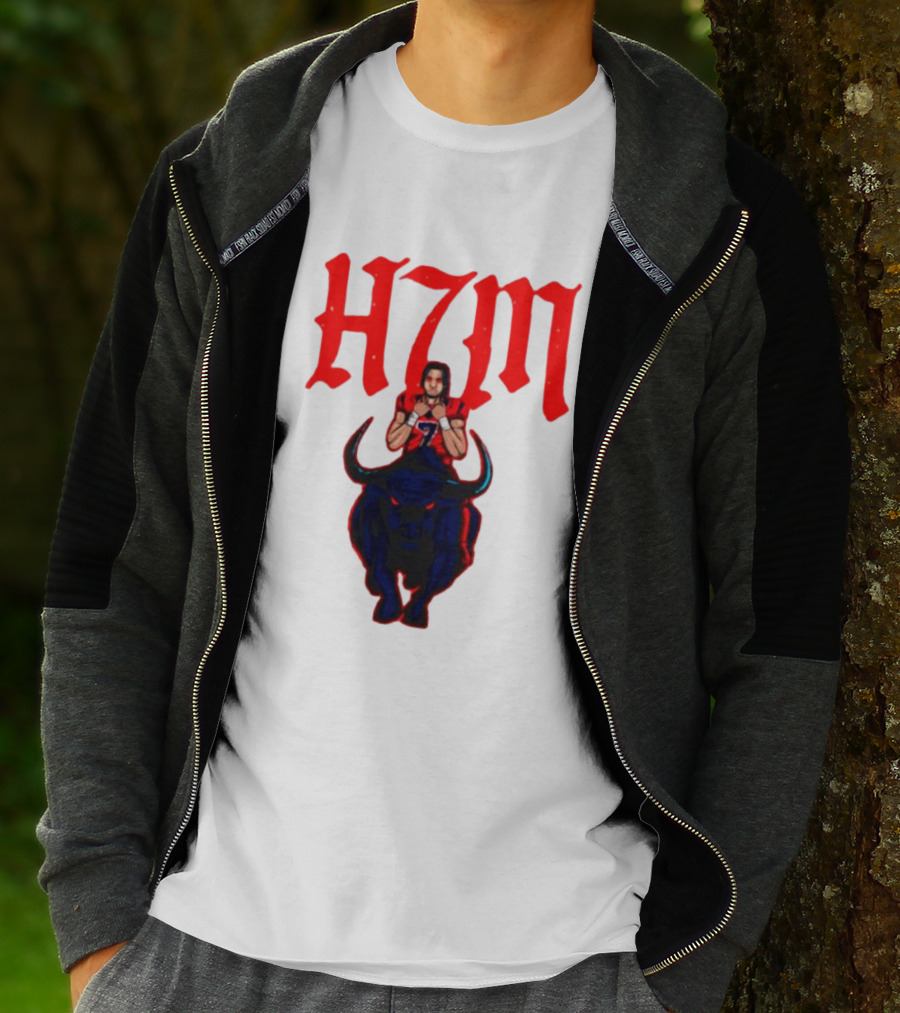 H7M CJ Stroud Houston Texans Bull T-Shirt