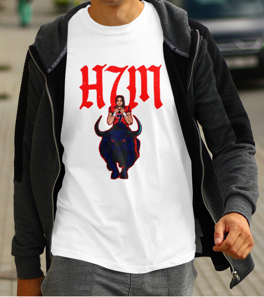 H7M CJ Stroud Houston Texans Bull T-Shirt