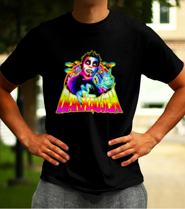 Danhausen Psychedelic Neon Art With Cosmic Whimsy T-Shirt