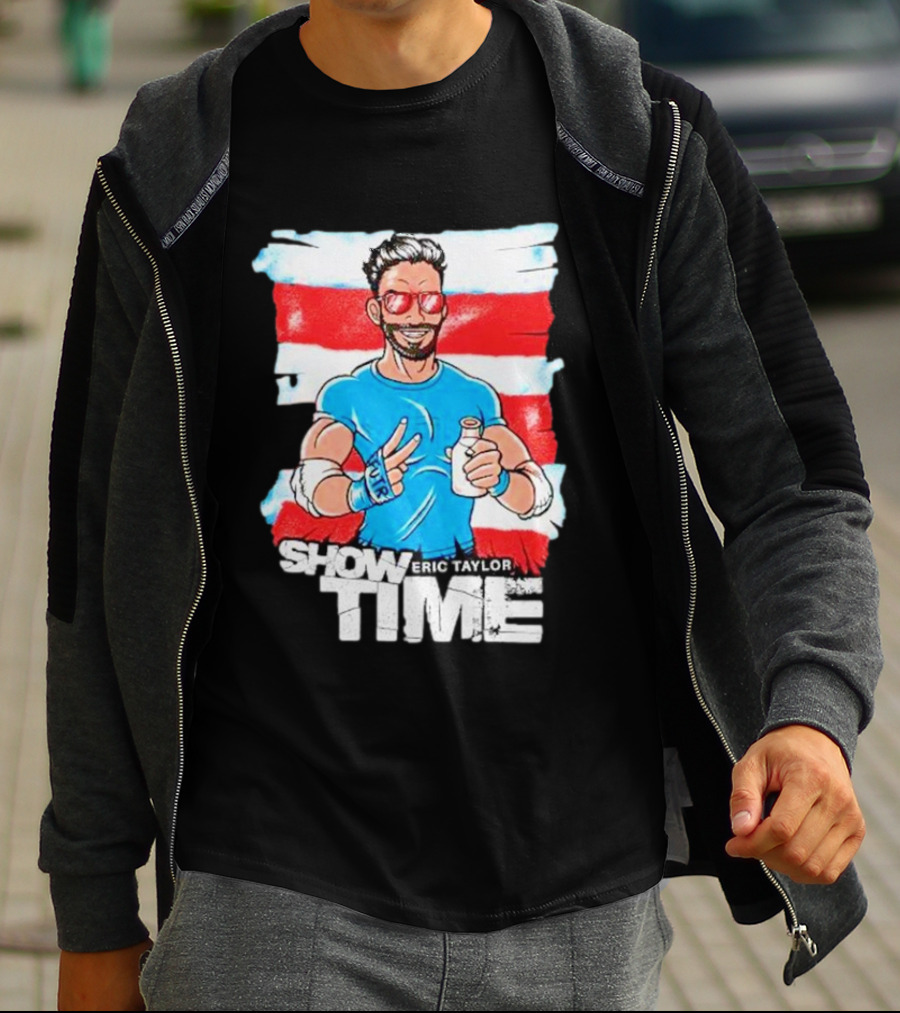 Eric Taylor Show Time Peace Pose And Drink T-Shirt