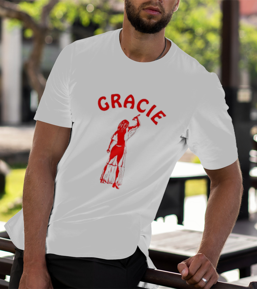 Gracie Abrams Red Silhouette Woman T-Shirt